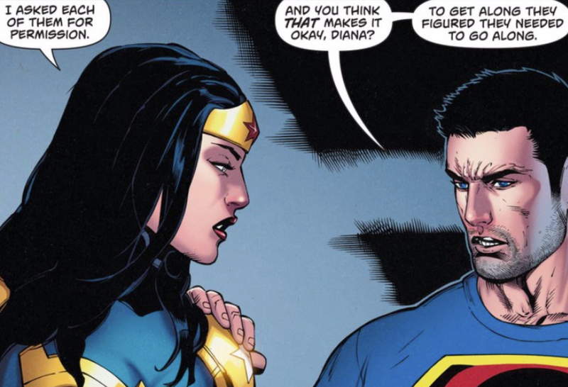 Illustration for article titled Welp, Superman Just Dumped Wonder Woman